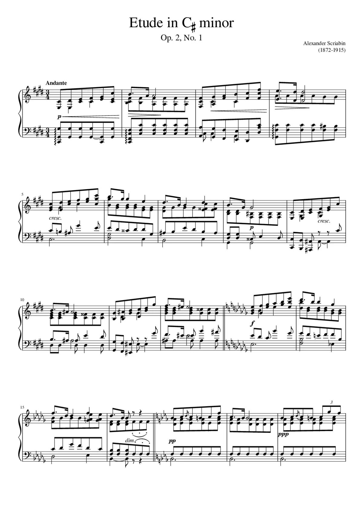 3 Pieces Op.2 - Page 1