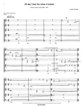 All day I hear the noise of waters