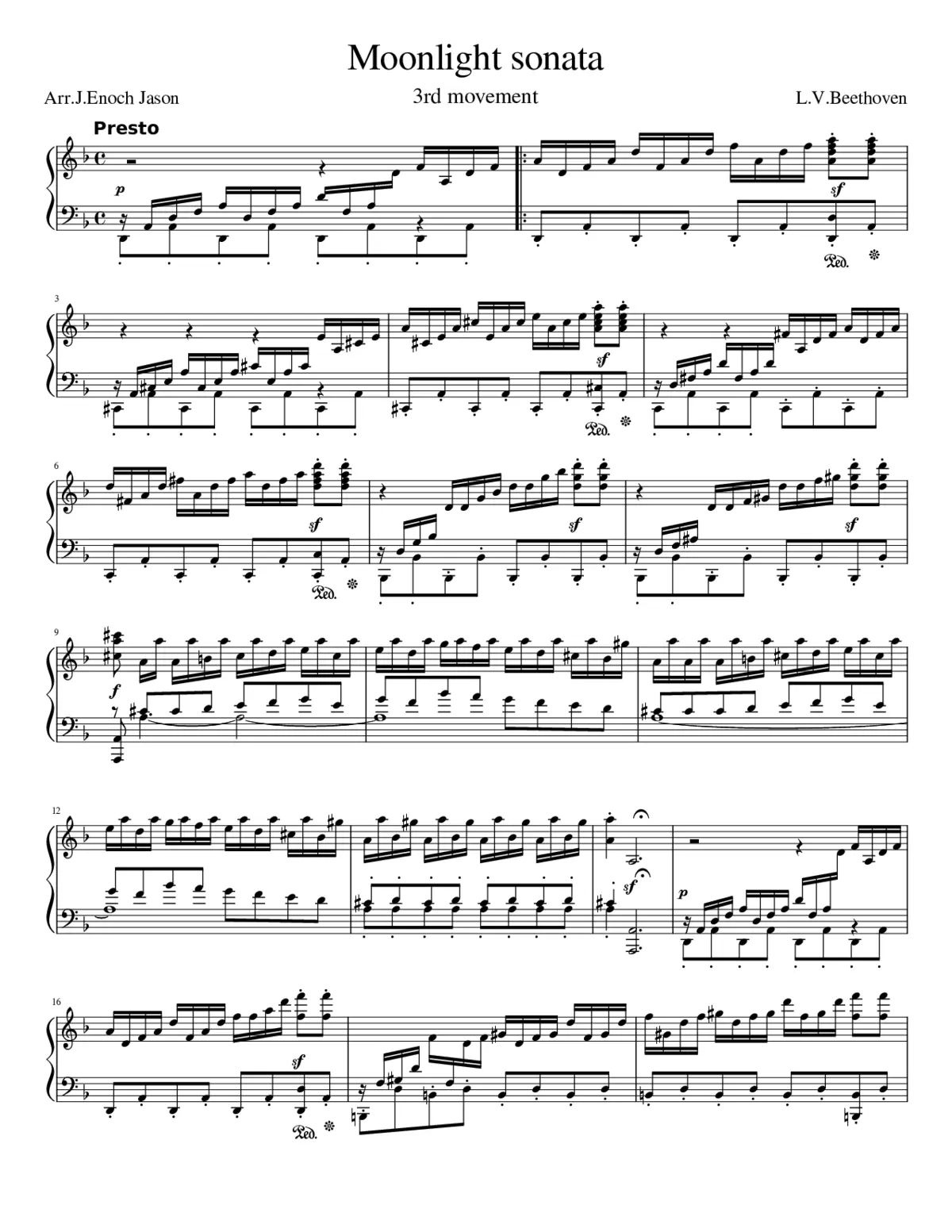 Moonlight sonata - Page 1