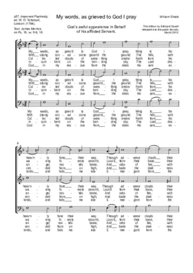 My words, as grieved to God I pray