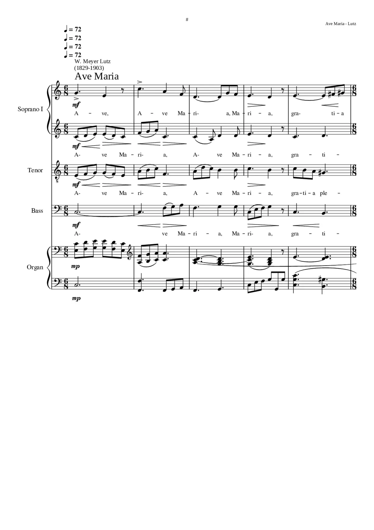 Ave Maria - Page 1