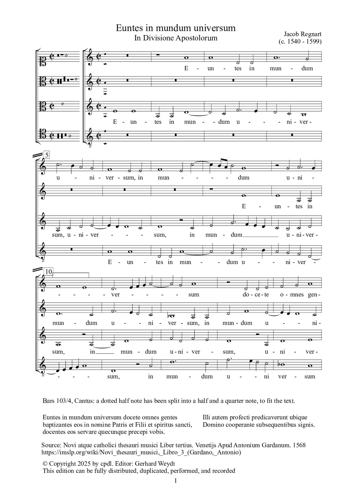 Euntes in mundum universum - Page 1