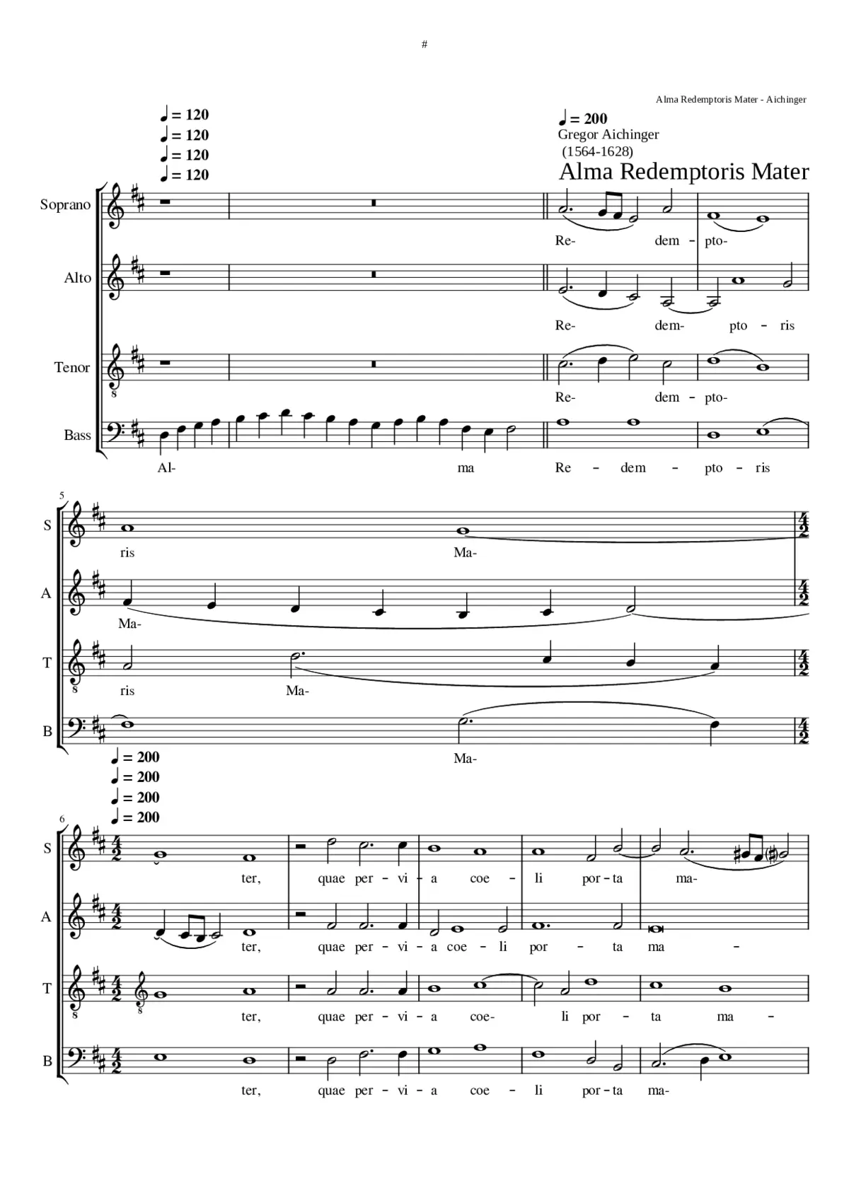 Alma Redemptoris mater - Page 1