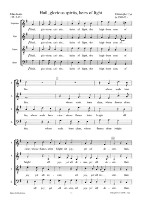 Hail, glorious spirits