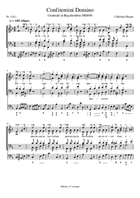 Confitemini Domino, MH 696