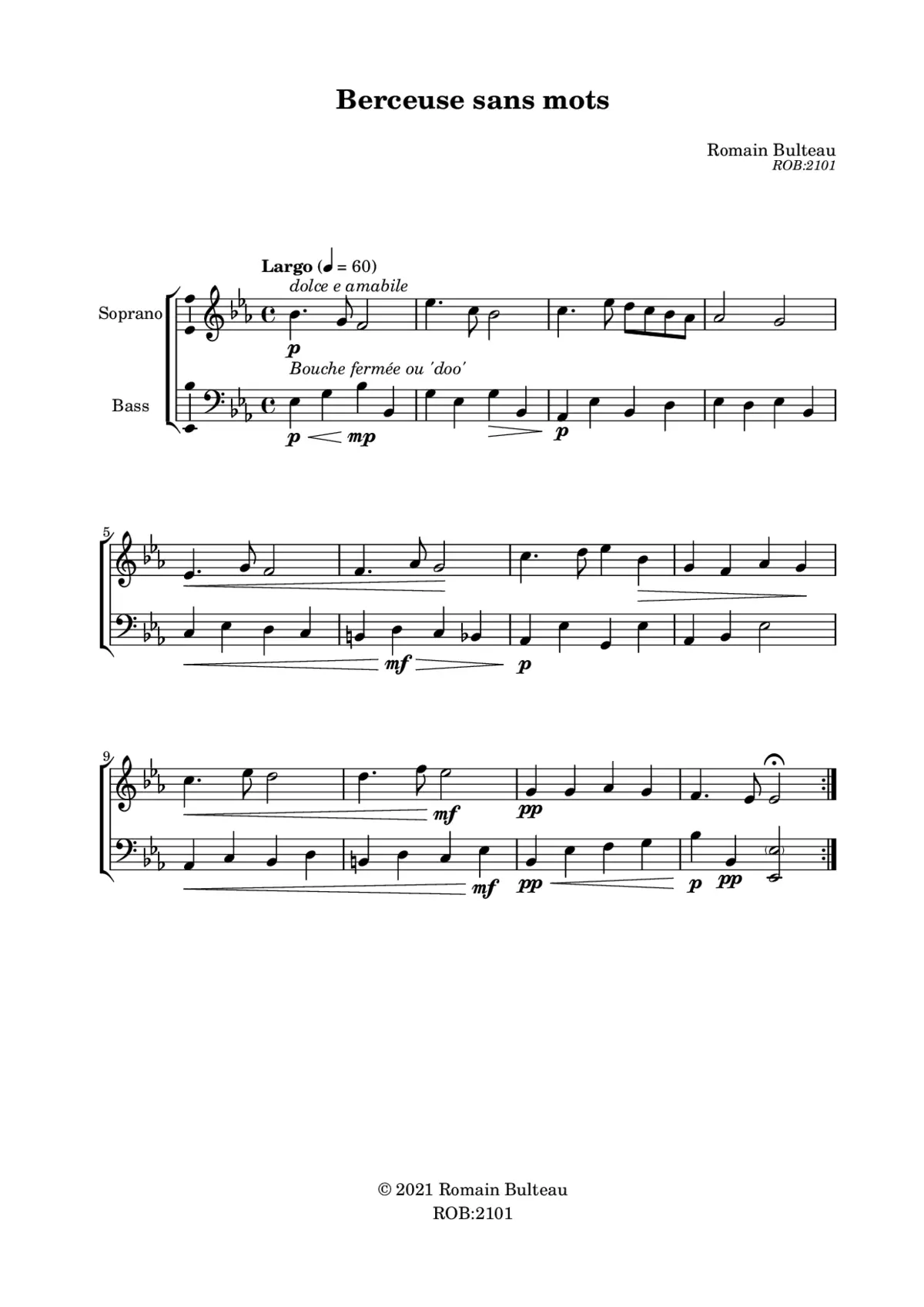 Berceuse sans mots - Page 1