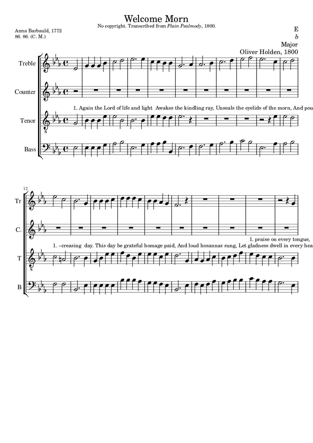 Welcome Morn - Page 1