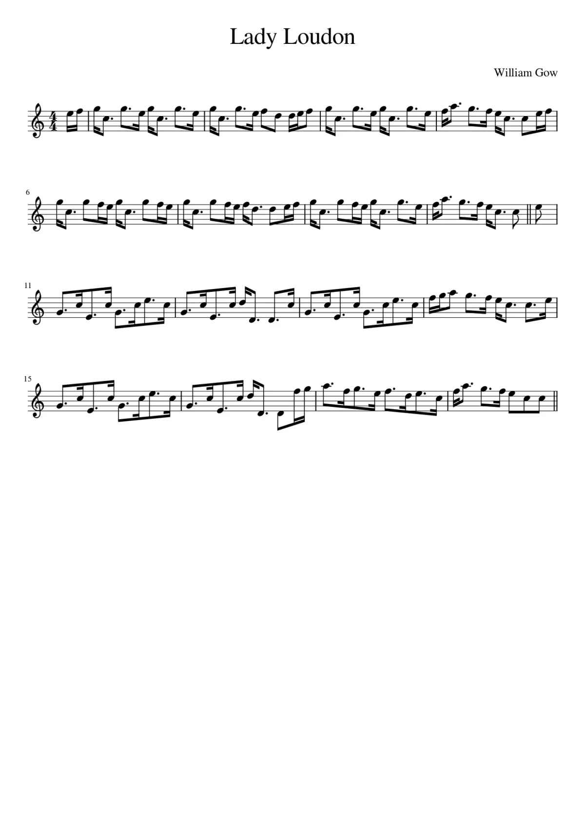 Lady Loudon - Page 1