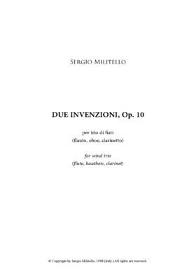 Due Invenzioni, Op. 10