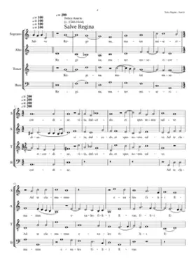 Salve Regina II (see also a falso bordone setting)