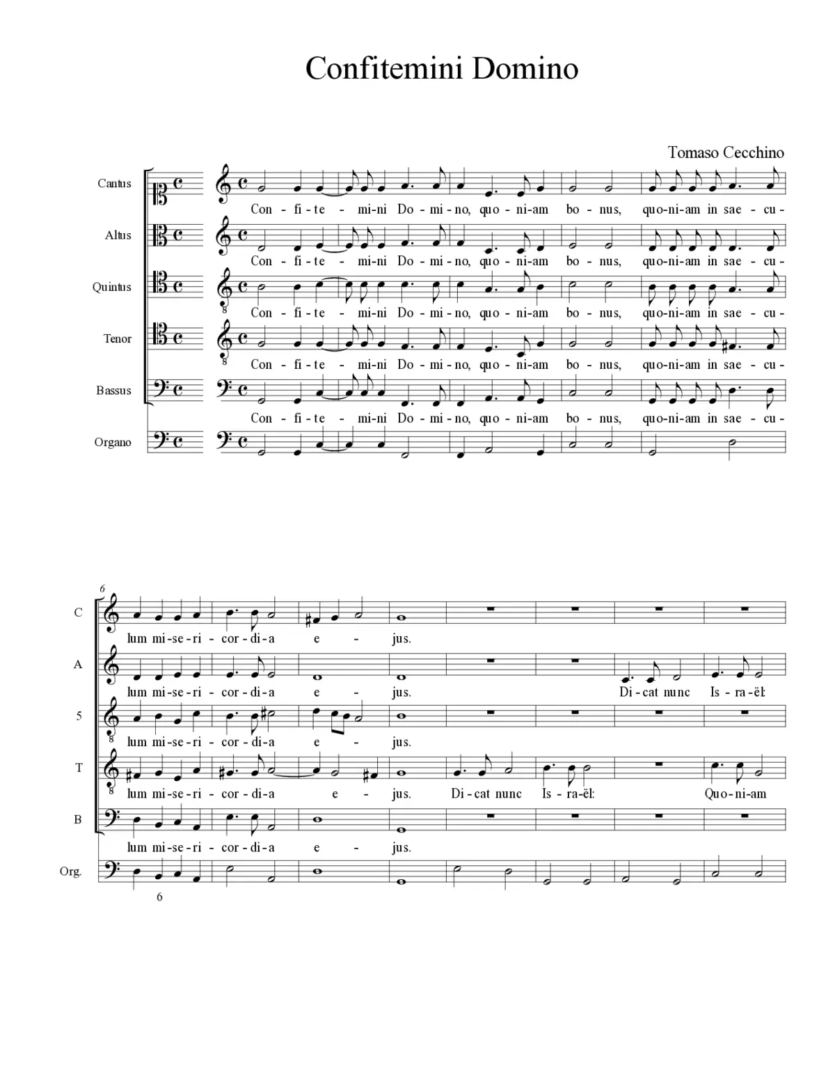Confitemini Domino - Page 1