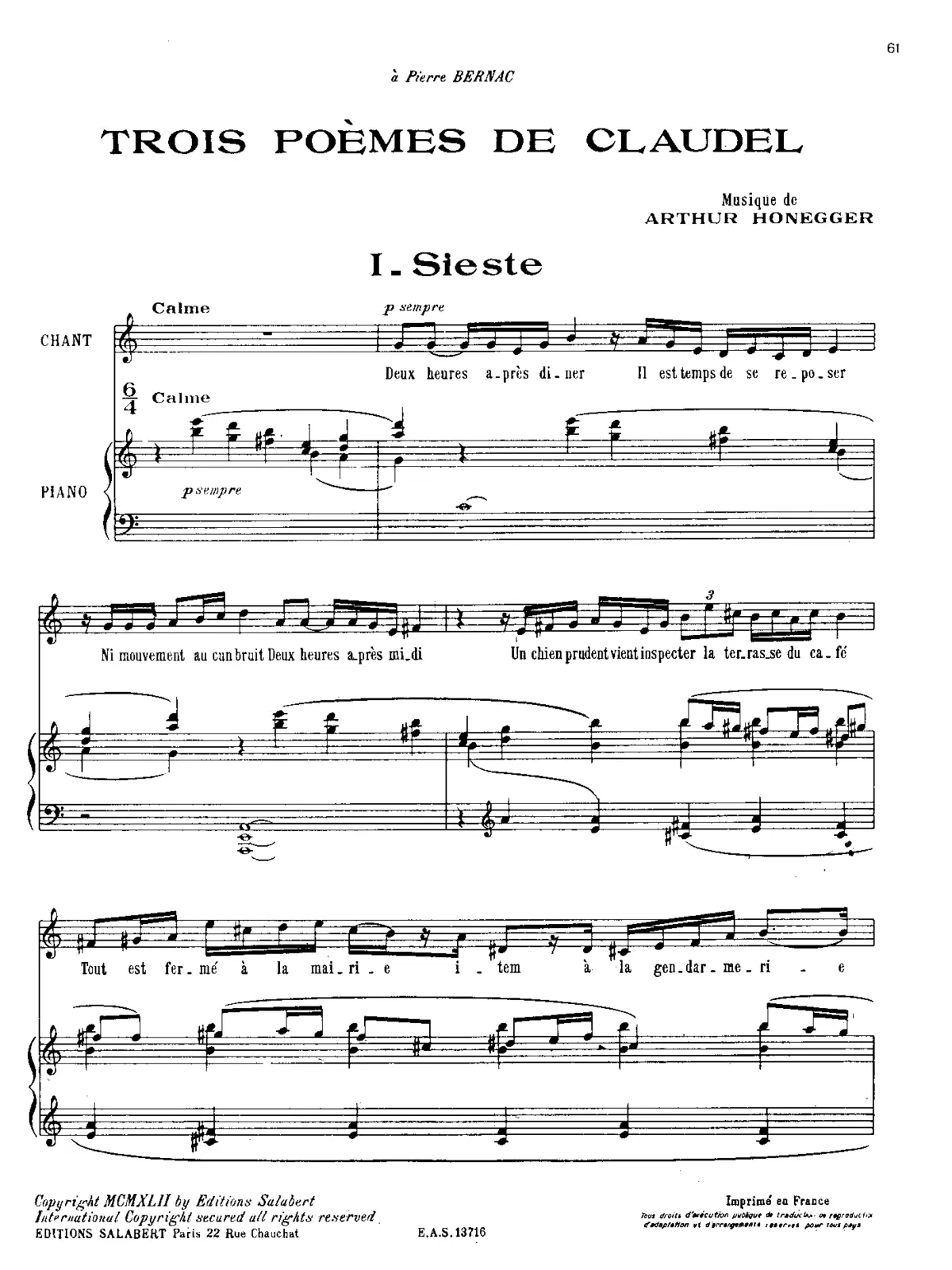 3 Poèmes de Claudel - Page 1