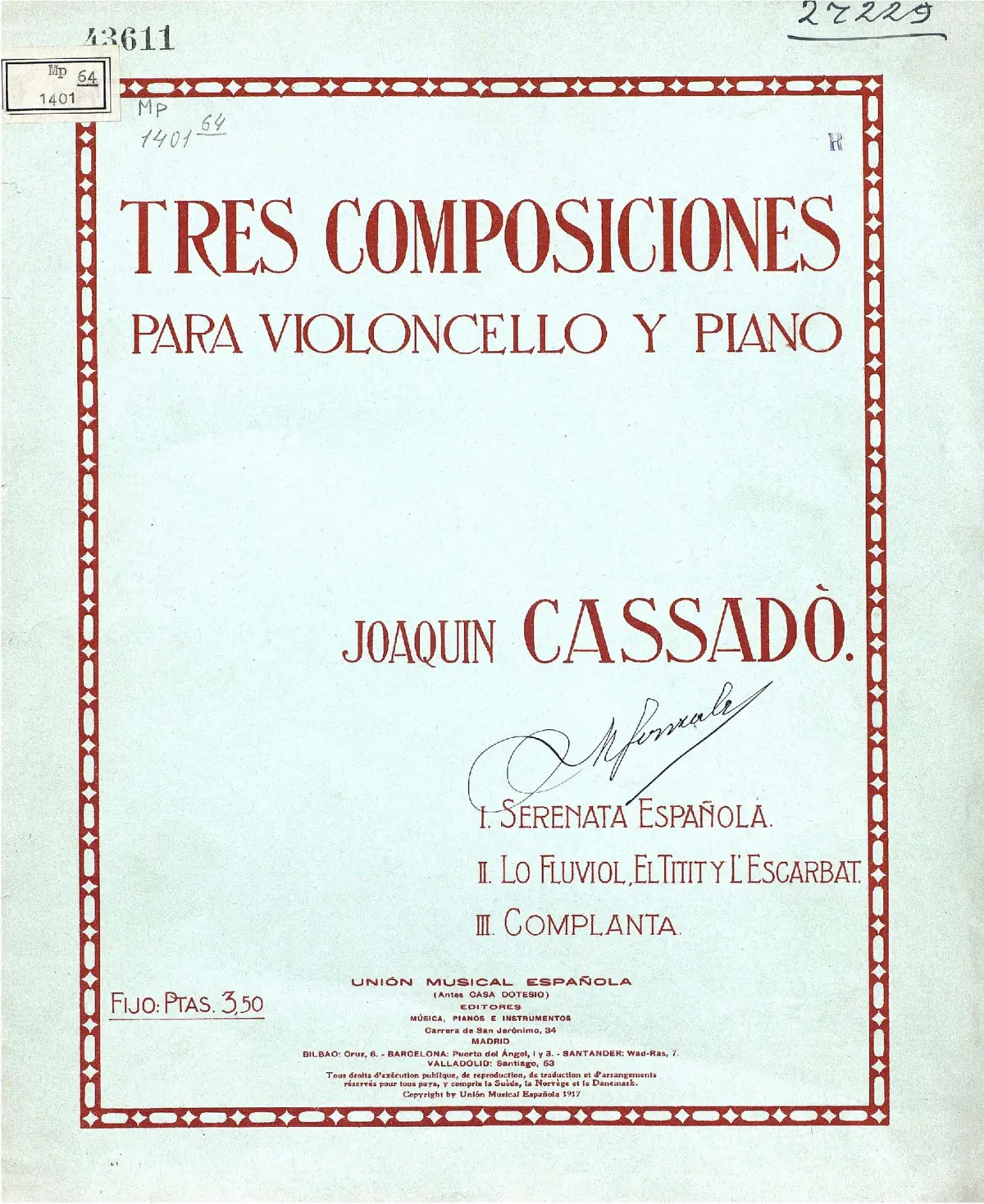 Tres Composiciones - Page 1