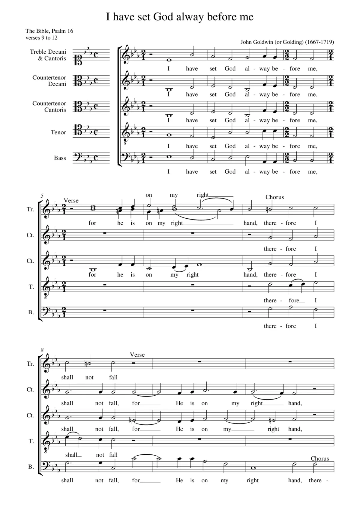 I have set God alway before me - Page 1