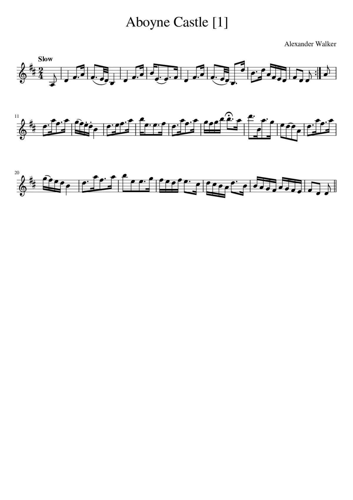 Aboyne Castle - Page 1