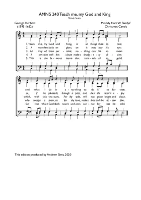 Teach me, my God and King