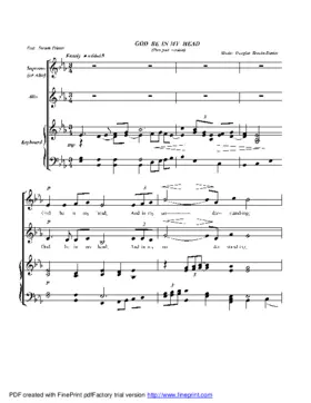 God, be in my head (2 parts)