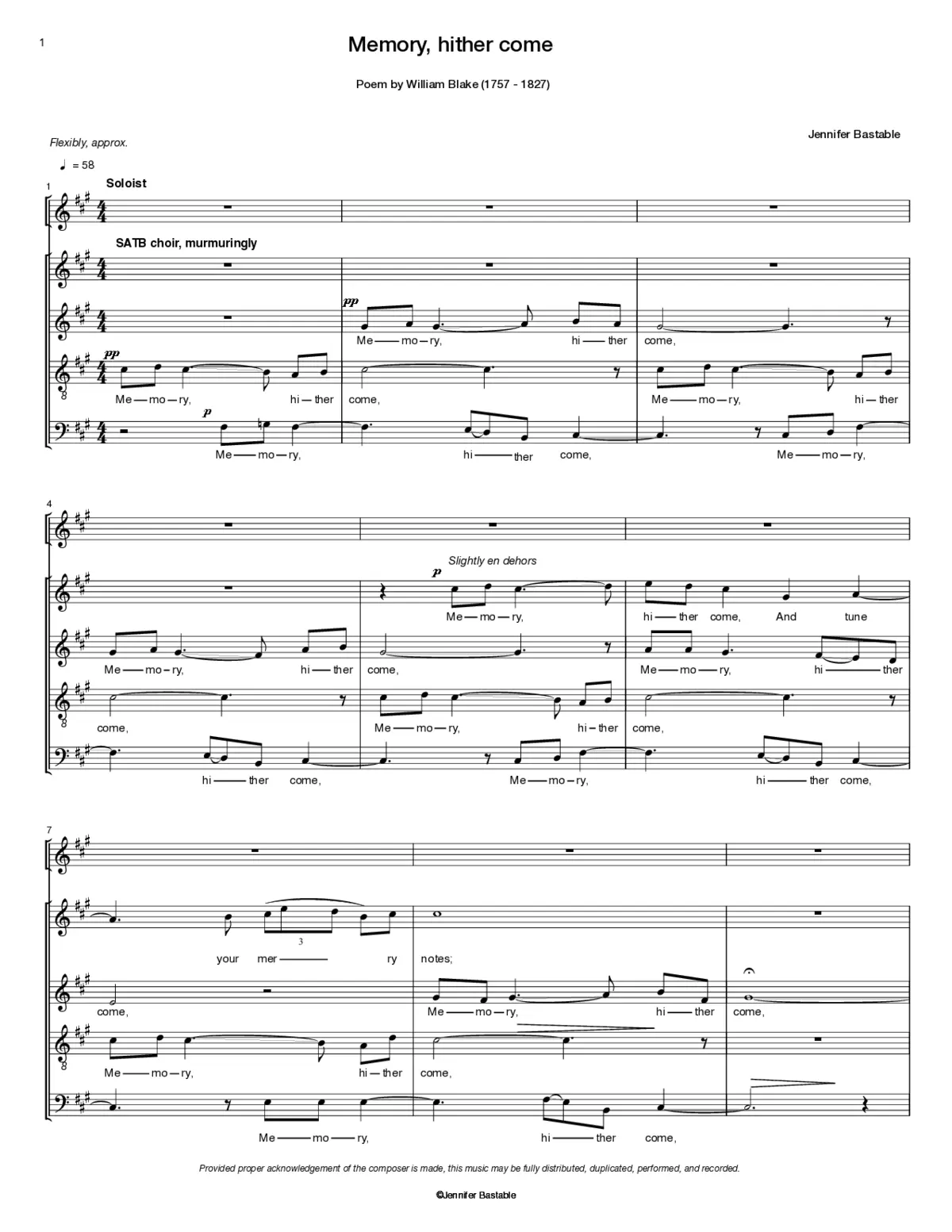 Memory, hither come - Page 1