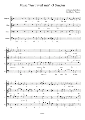 Sanctus 3 Missa Au travail suis