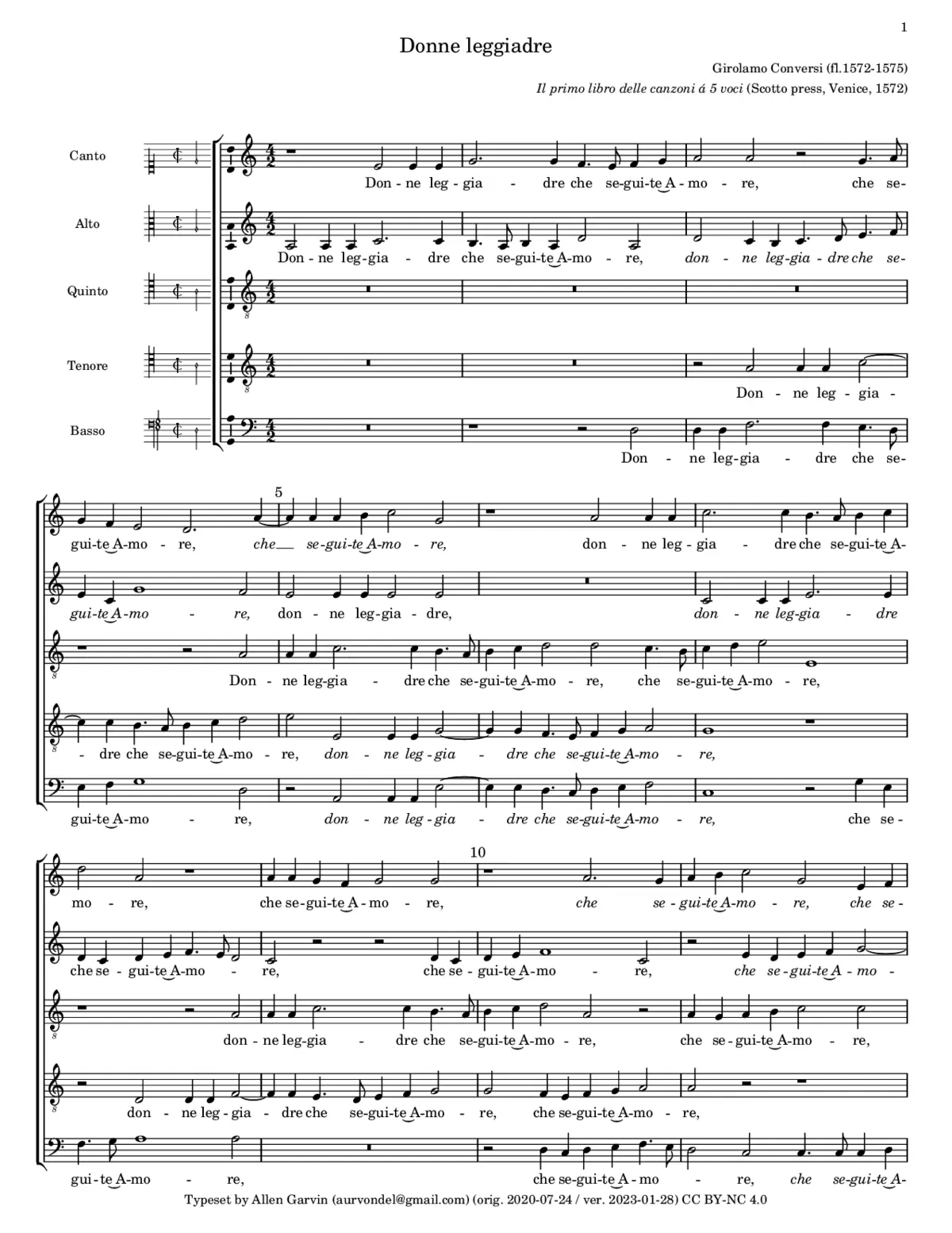 Donne leggiadre - Page 1