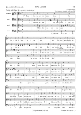 O Dieu des armees, combien