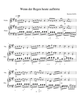 Wenn der Regen heute aufhörte (mit Geige)