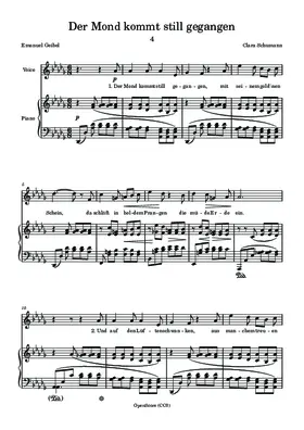 Der Mond kommt still gegangen