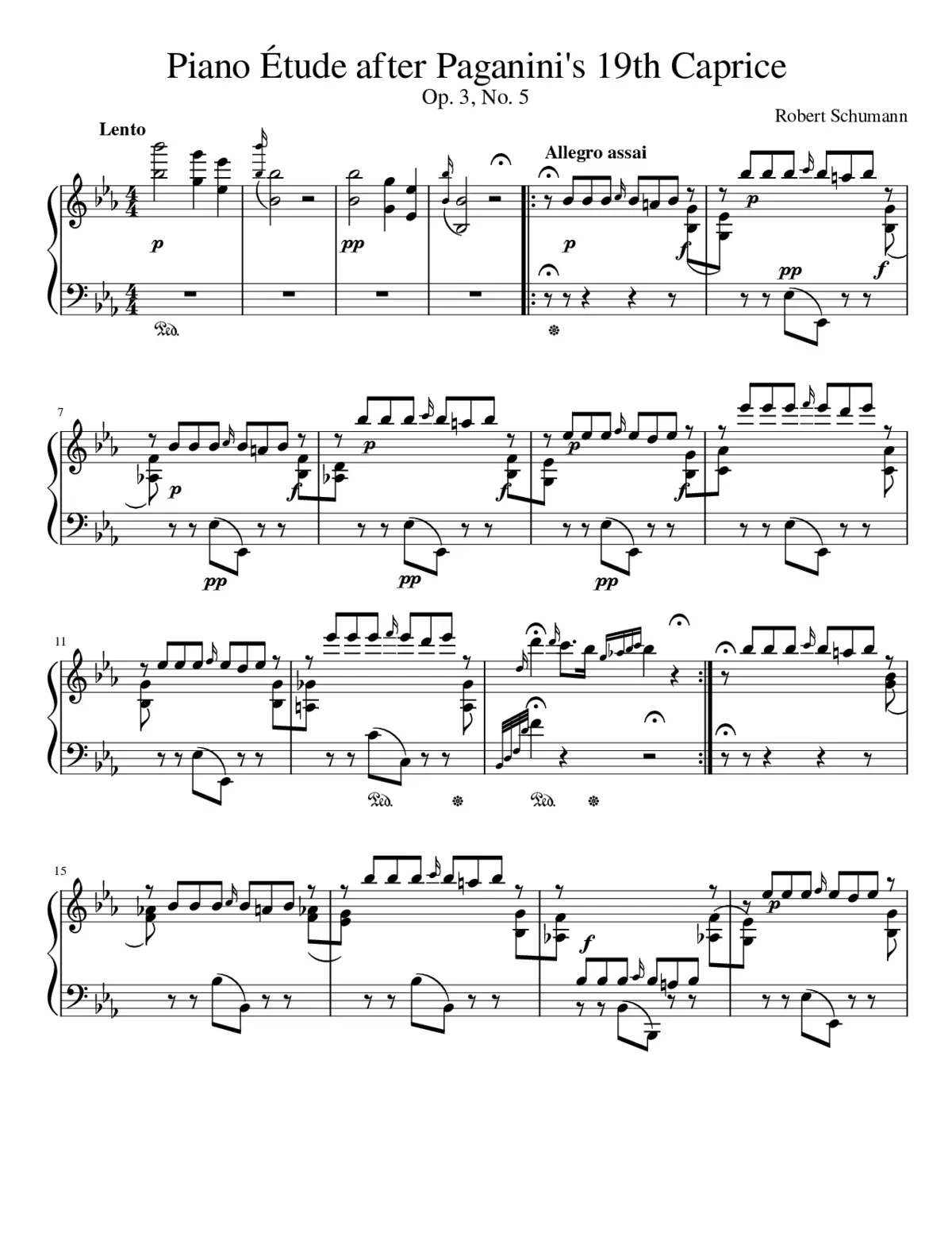 Etudes after Paganini Caprices Op.3 - Page 1