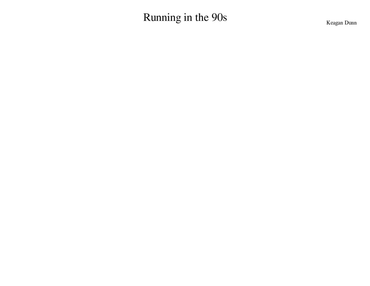 running in the 90s - Page 1