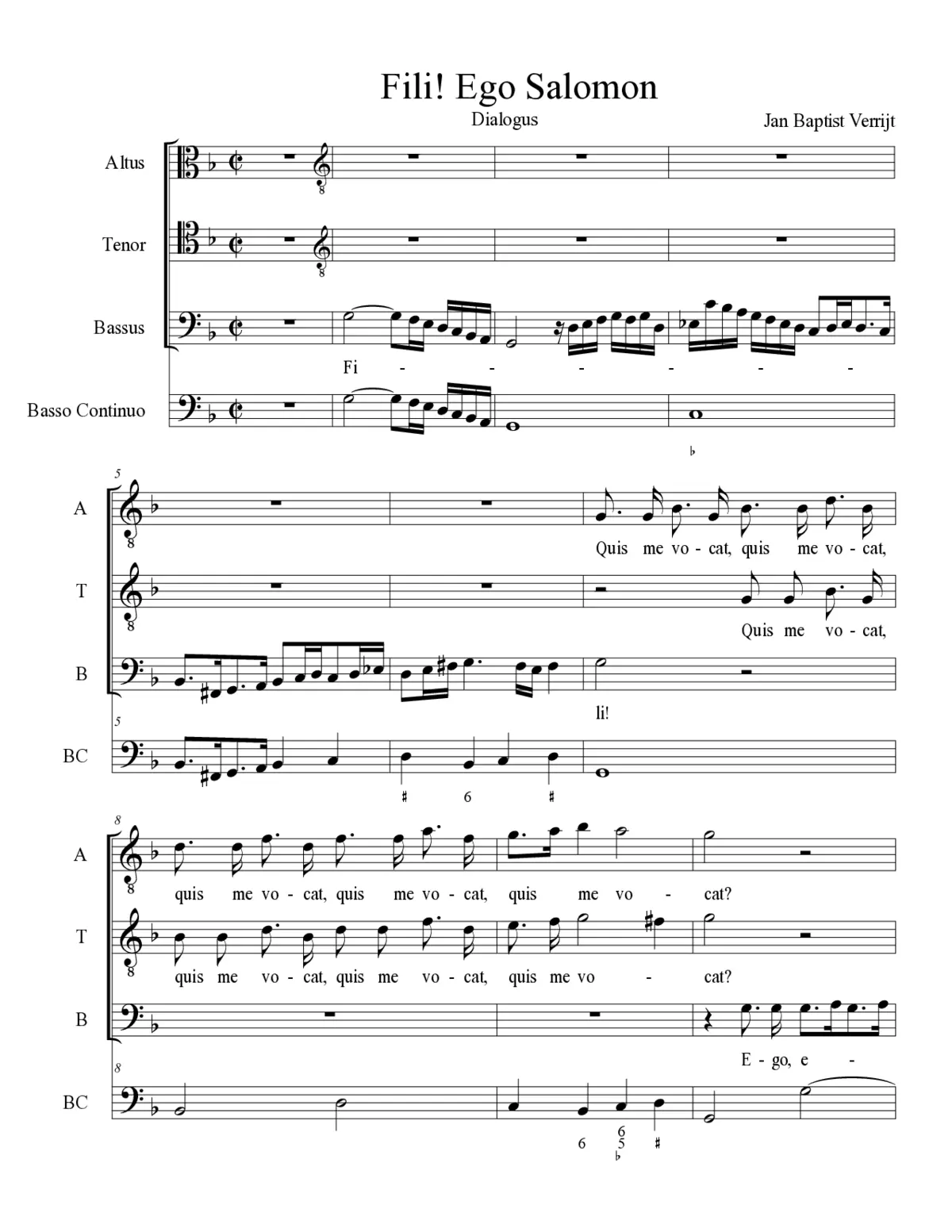 Fili! Ego Salomon - Page 1