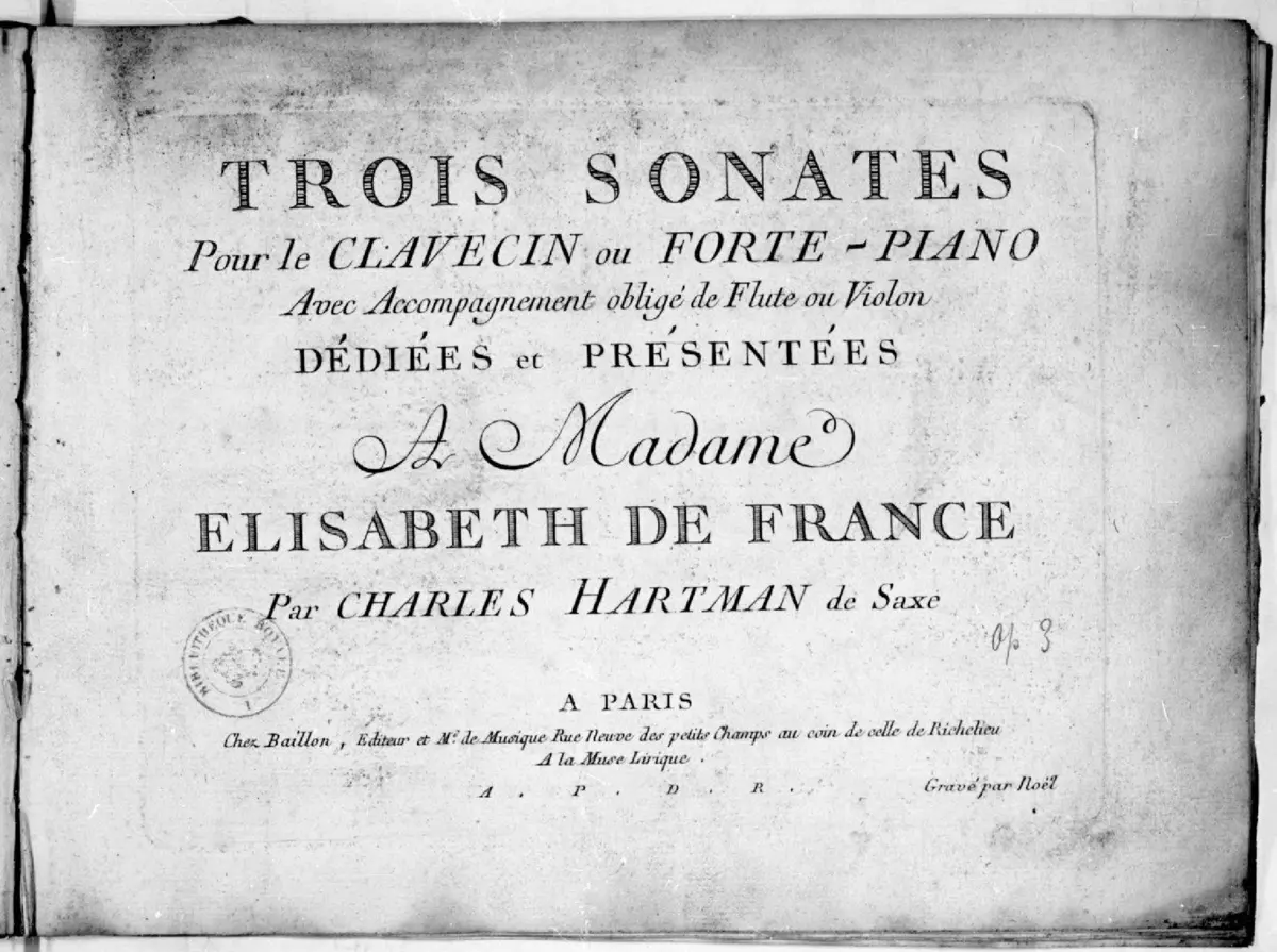 3 Sonatas dedicated to Elisabeth de France - Page 1