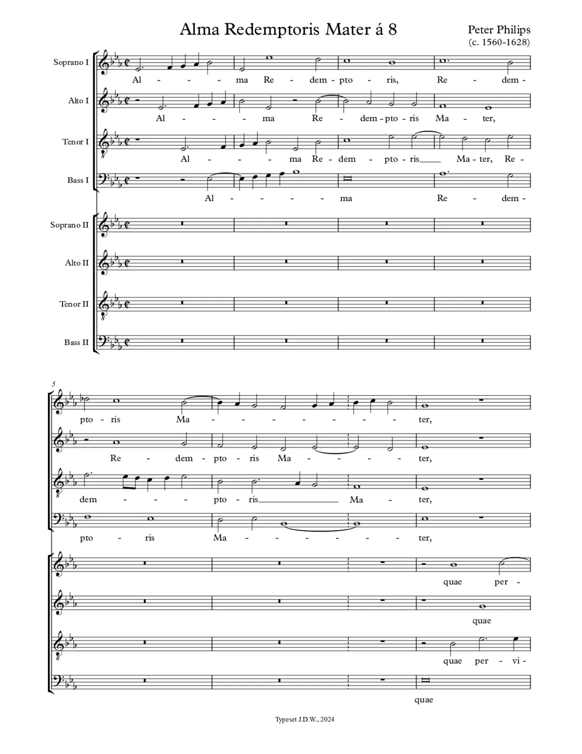 Alma Redemptoris Mater a 5 - Page 1