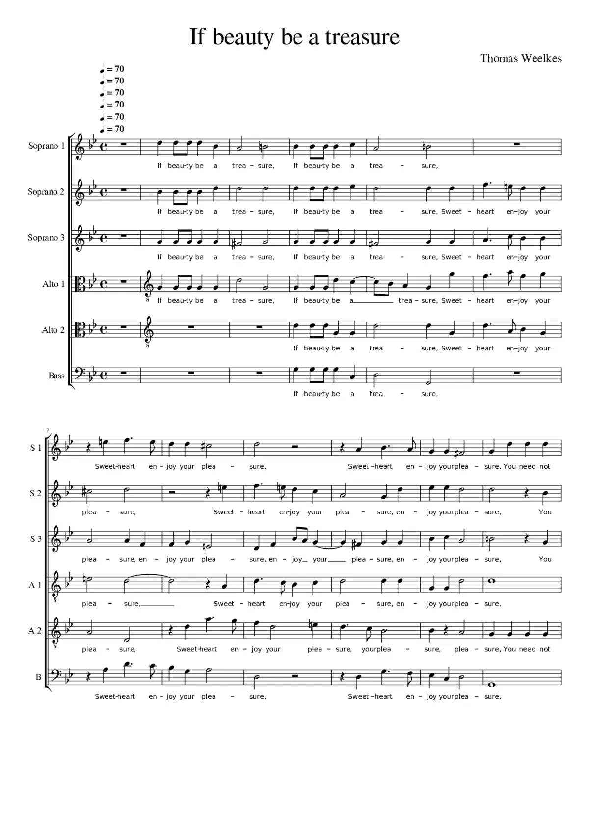 If beauty be a treasure - Page 1