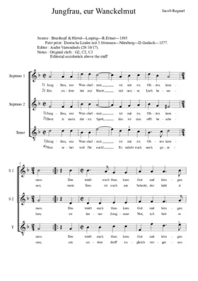 Jungfrau, eur Wanckelmut