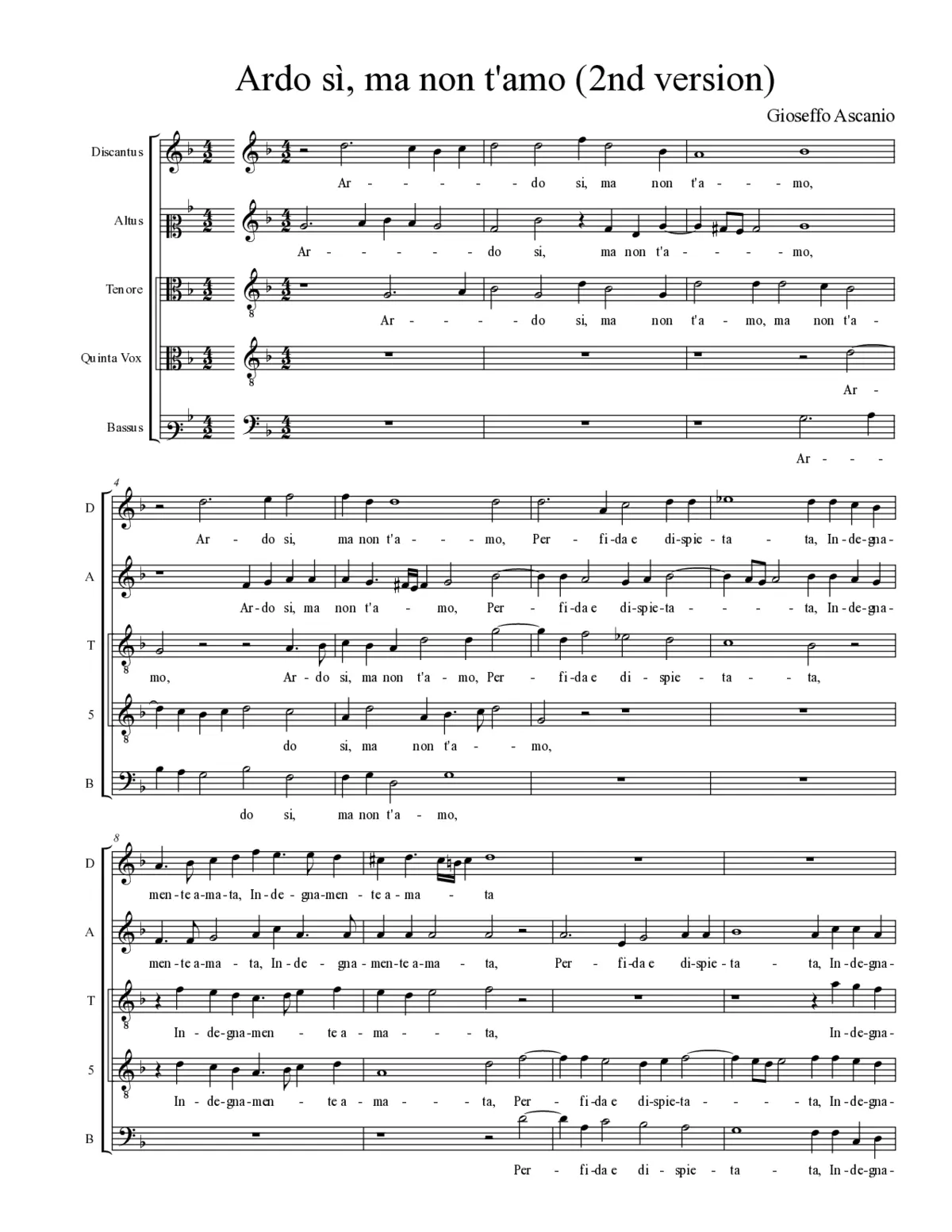 Ardo sì, ma non t'amo II - Page 1