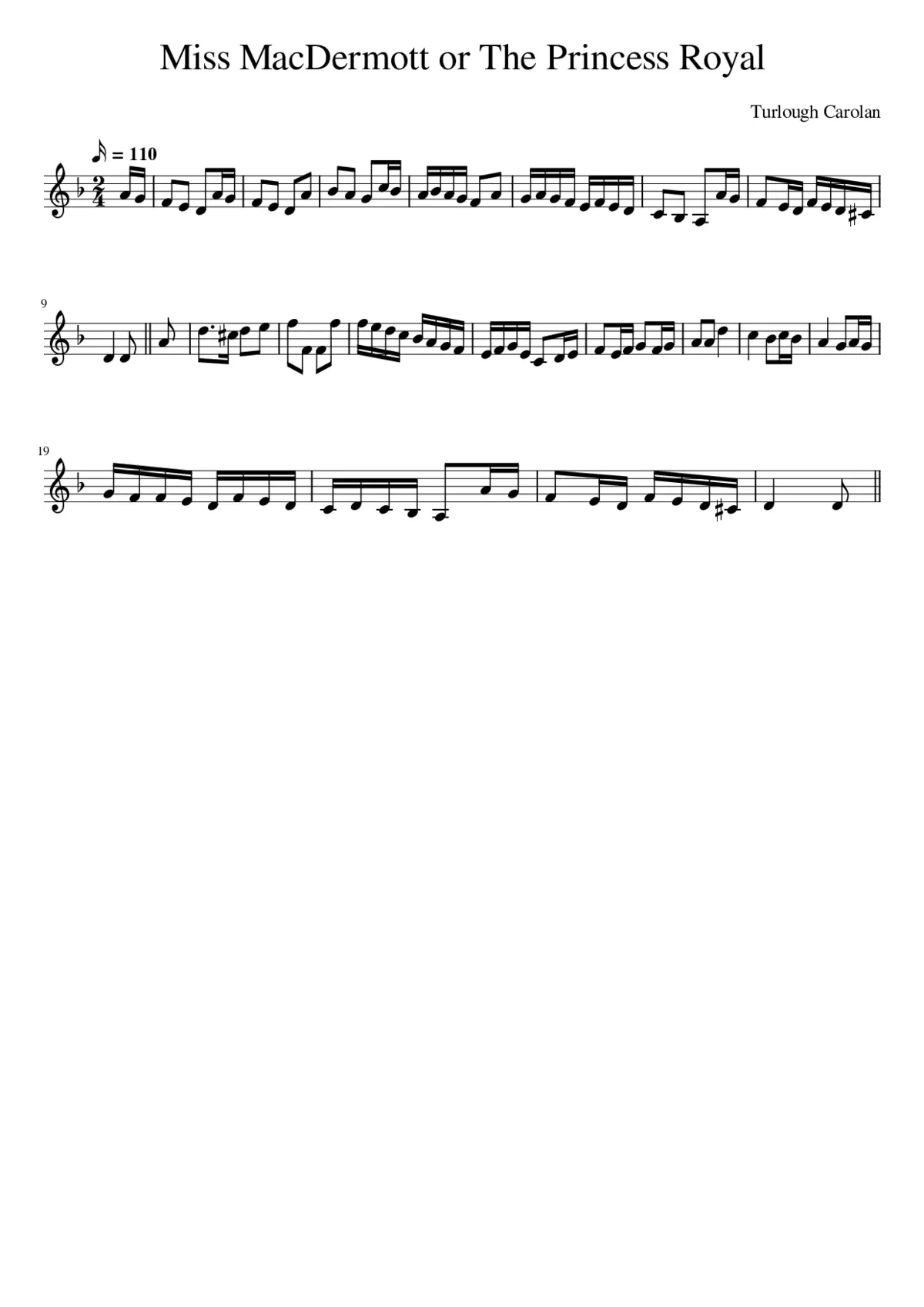 Miss MacDermott or The Princess Royal - Page 1