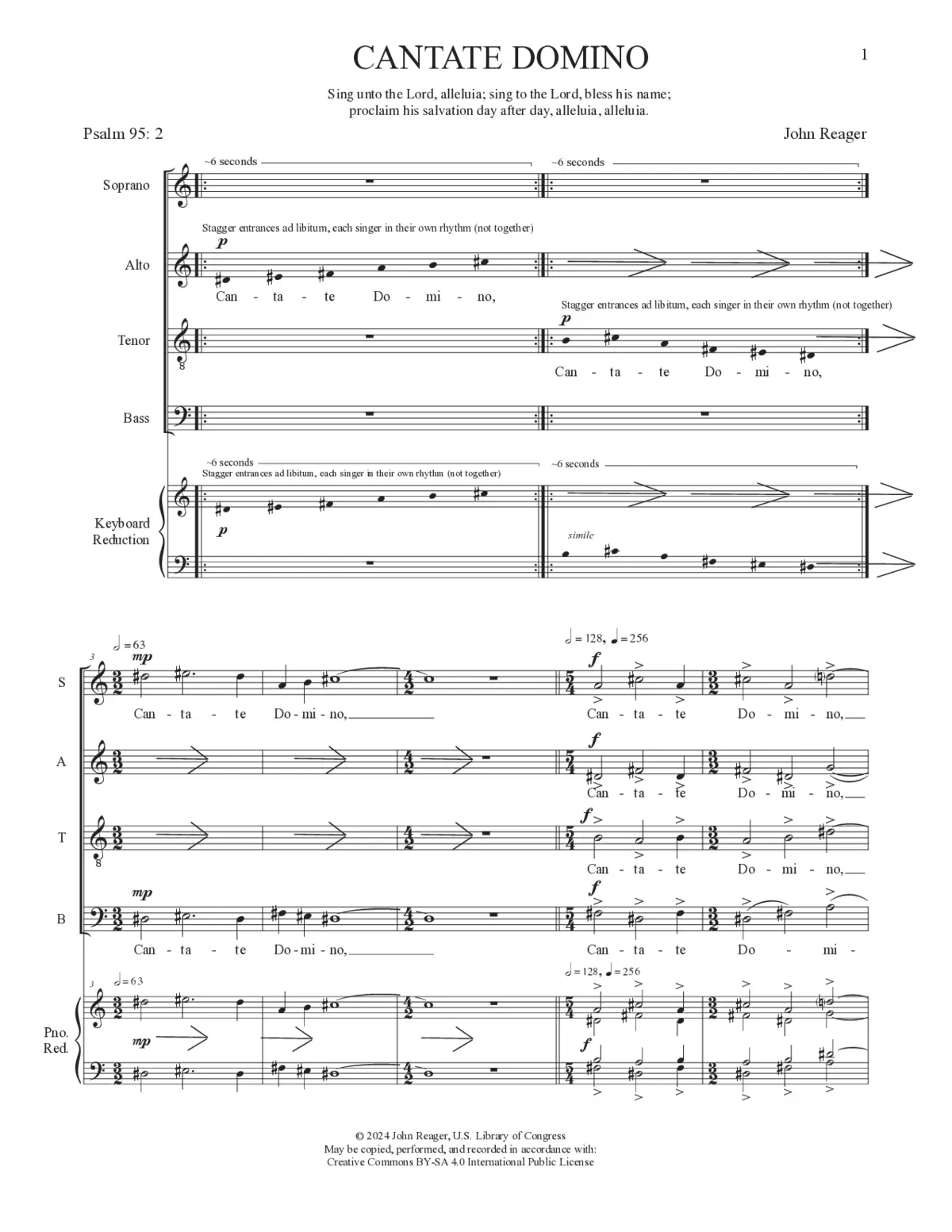 Cantate Domino - Page 1