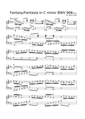 Fantasia and Fugue in C minor BWV 906