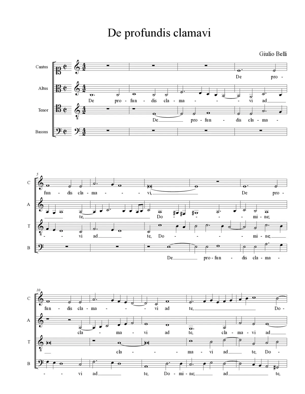 De profundis clamavi - Page 1