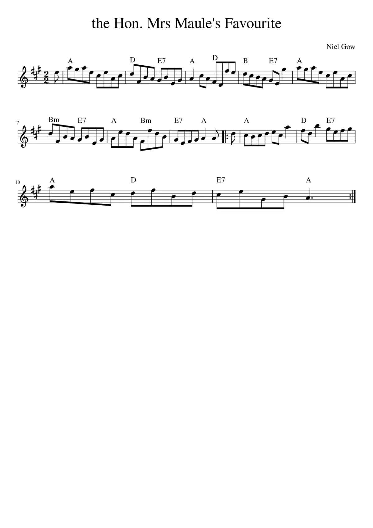 the Hon. Mrs Maule's Favourite - Page 1