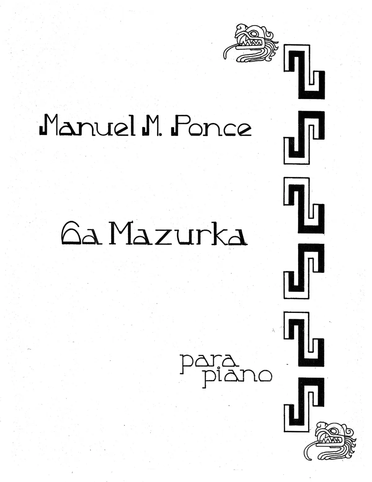 Mazurka No.6 - Page 1