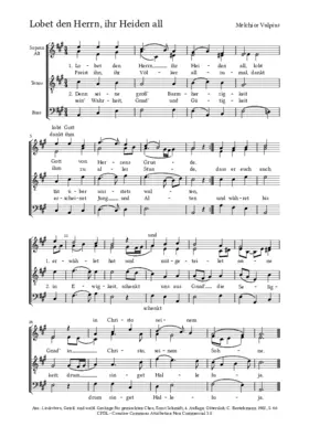 Lobt Gott den Herrn, ihr Heiden all