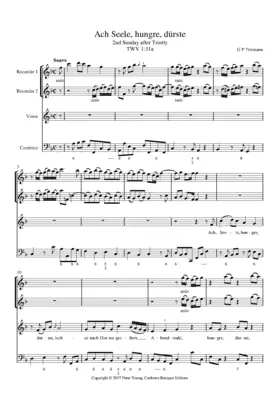 Ach Seele, hungre, dürste