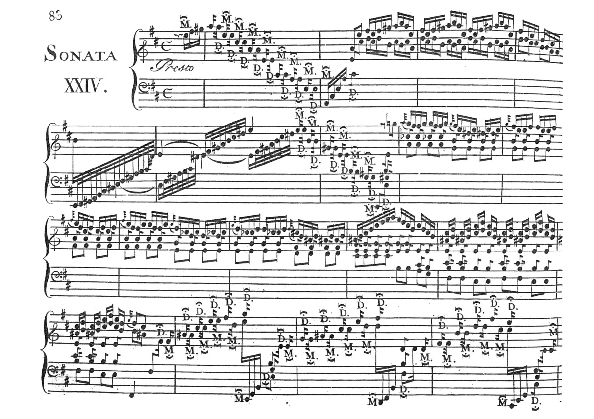 Keyboard Sonata in A major - Page 1