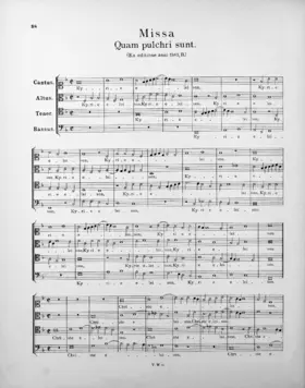 Missa Quam pulchri sunt