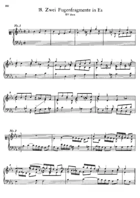 2 Fugues in E-flat Major, K.deest