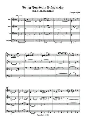 String Quartet in E-flat major, Hob.III:64, Op.64 No.6