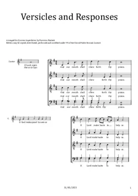 Preces and Responses