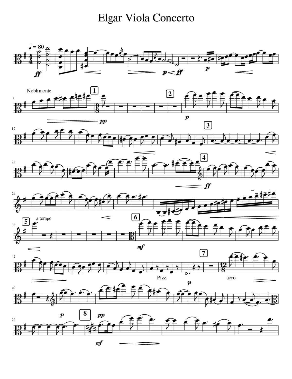 Cello Concerto Op.85 - Page 1