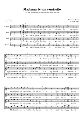 Madonn'io son constretto